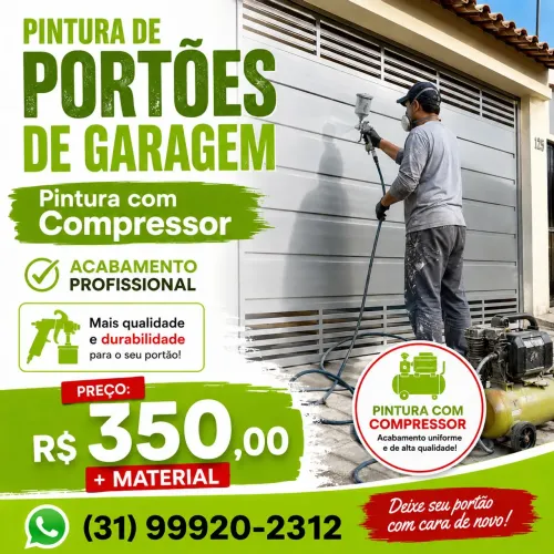 Pintura de portão de garagem