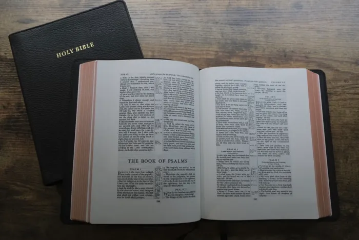 Bíblia Cambridge Concord Wide-Margin KJV - Couro Legítimo (Goatskin)