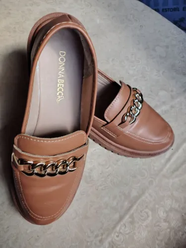 Sapato mocassim bege