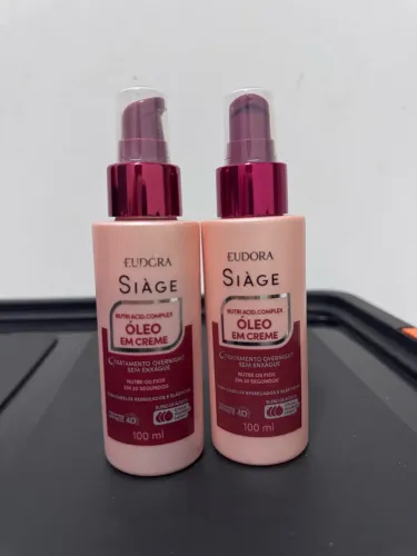 2 óleos em creme eudora siàge 100ml
