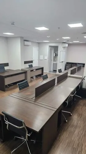 Sala Comercial Mobiliada para Locação no Homero Thon em Santo André - com 100m², 3 vagas