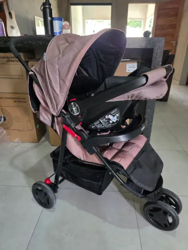 Kit Carrinho + Bebê Conforto Cosco