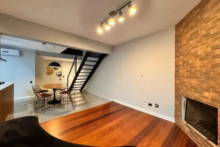 Apartamento Duplex mobiliado para locação com 98m² - Bairro Jardim - Santo André REF: 1912