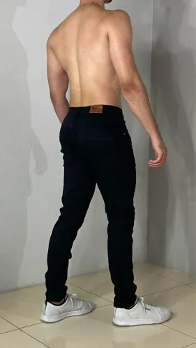 Calças jeans preta de laycra fazemos entregas com taxa zap *36