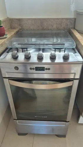 Fogão Brastemp 4 Bocas Inox - Forno Excelente