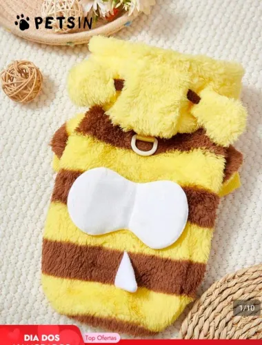 Roupa pet abelha inverno 