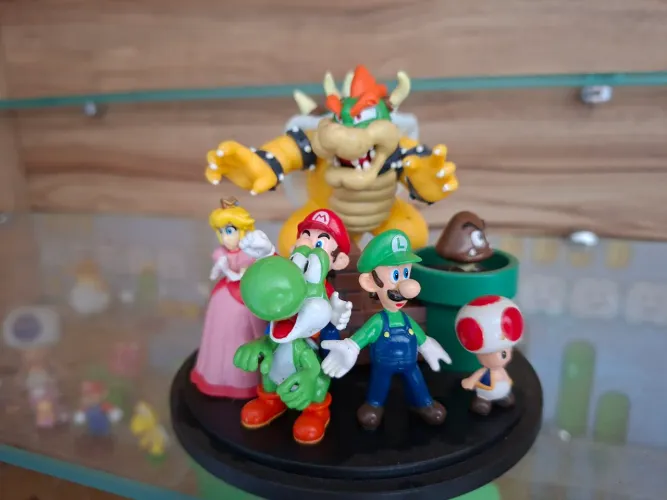 Display Super Mario Bros bonecos do filme/jogo