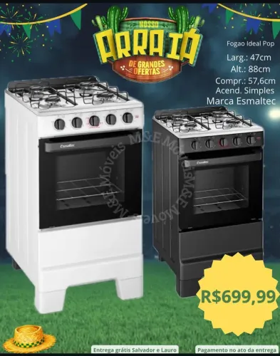 Fogão 4 bocas com garantia e entrega grátis