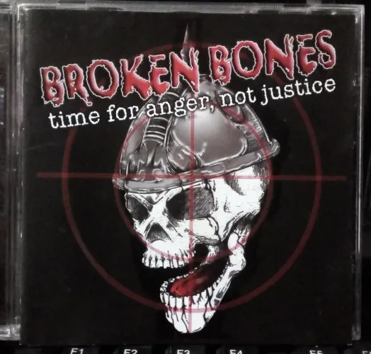 Broken Bones - Time For Anger, Not Justice CD 2005 novíssimo! Hardcore Punk Discharge GBH