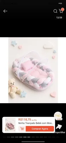 Ninho para bebe menina 
