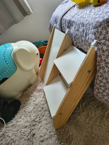 Escada com escorregador para cama