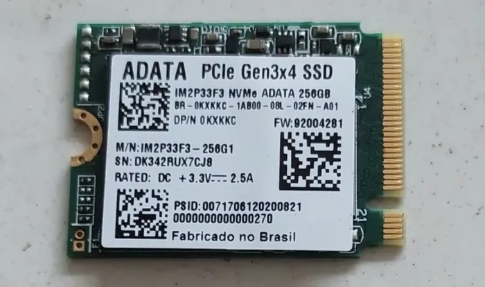Ssd 256gb nvme Adata