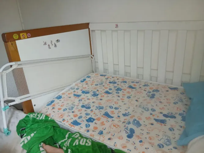berço com colchão madeira maciça