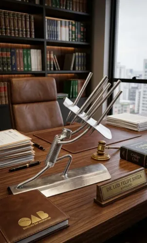 Escultura: o guerrilheiro. Todo guerreiro tem sua armadura.