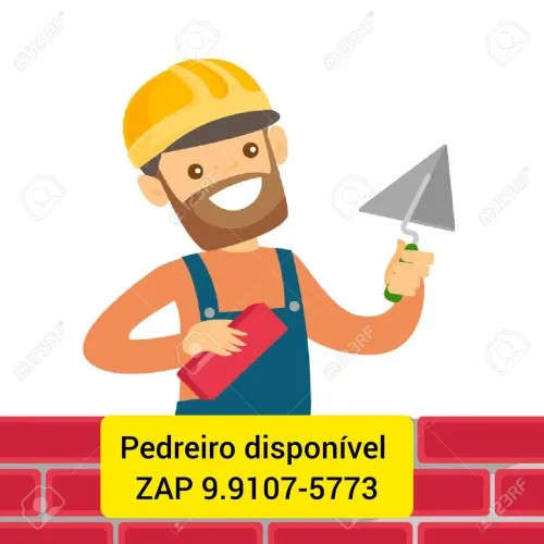 Pedreiro disponível 