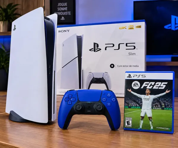 PS 5 com leitor de mídia 