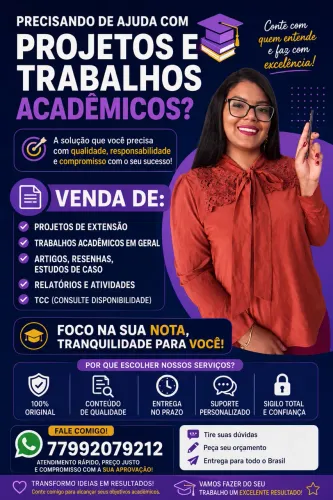 Projeto de extensão e trabalhos acadêmicos 
