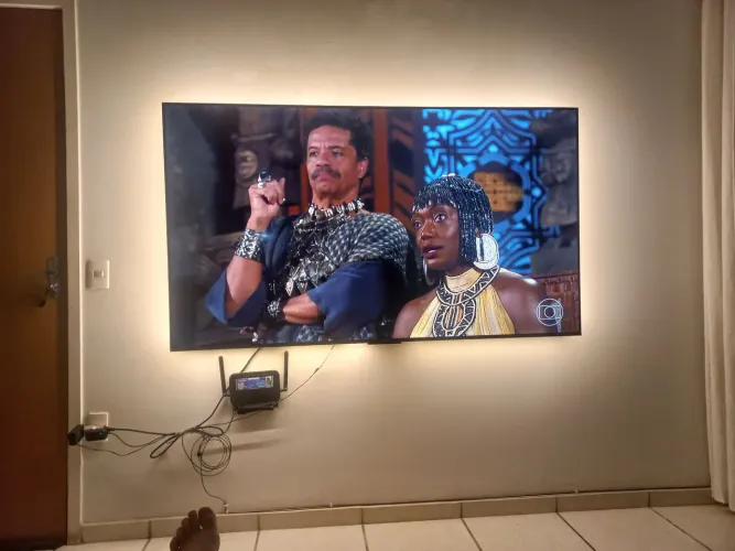 TV smart 75 tvc e geladeira Panasonic inverte