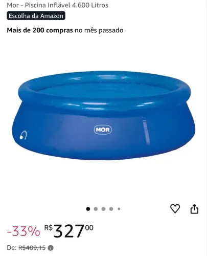 Mor - Piscina Inflável 4.600 Litros