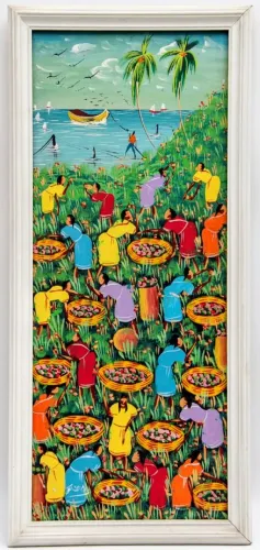 Arte naif original do Haiti
