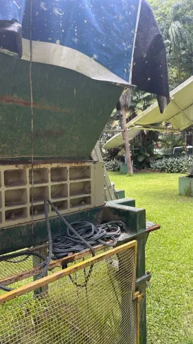 Máquina trituradora de resíduos sólidos