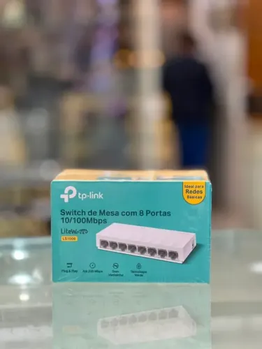 SWITCH DE MESA COM 8 PORTAS 10/100mps TP-LINK
