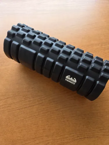 Rolo de Massagem Yangfit Foam Roller Texturizado Preto