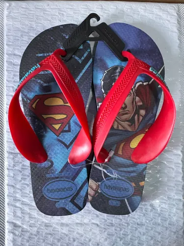 Novo Chinelo Havaianas Original Tamanho 35/36 Super Homem