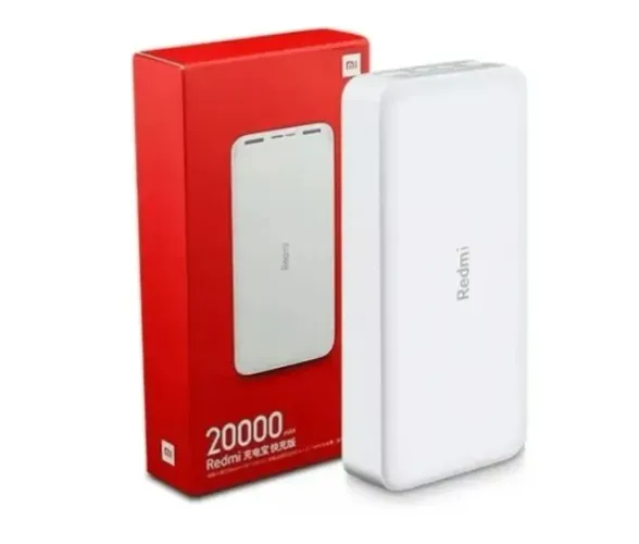 Carregador portátil Xiaomi 20.000 mAh Power Bank bateria pronta entrega (lacrado)