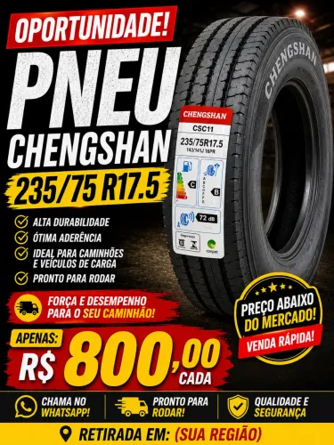 Pneu chengshan 235/75-17,5 