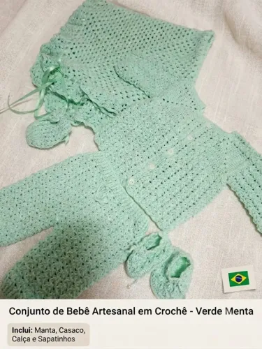 Saida de maternidade croché