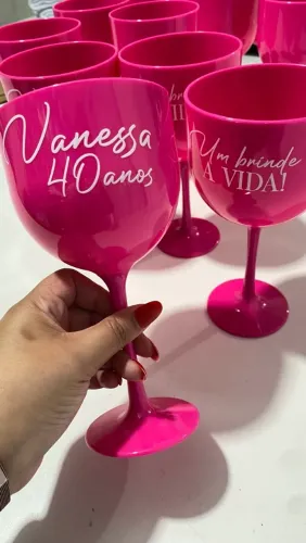 Taça para aniversários - lembrancinha