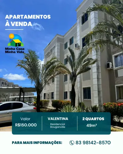 APARTAMENTO À VENDA DE 2 QUARTOS | RESIDENCIAL JARDIM BOUGANVILLE