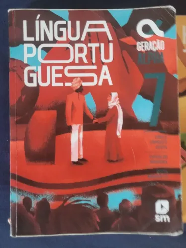 Livro Escolar Geração Alpha - Português 7º Ano | Ótimo Estado