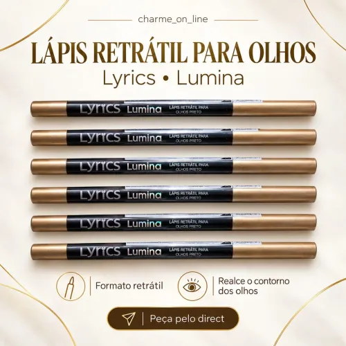 Lápis Retrátil para olhos . Lyrics lumina