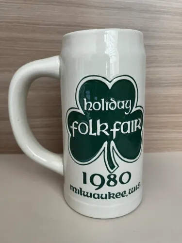 Caneco chopp Ceramarte Folk Fair 1980