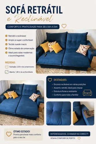 Sofá Retrátil