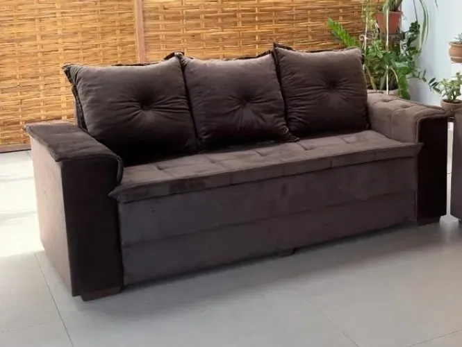 --SOFA 3 LUGARES BELGICA- CHAMA NO WATSS