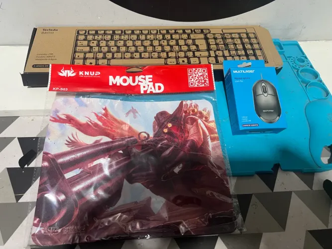 KIT teclado mouse Pad e Mouse USB pc e Notebook 