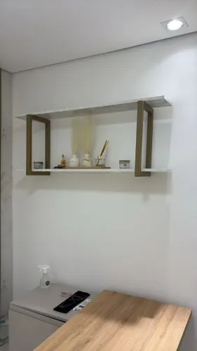Prateleira industrial dupla