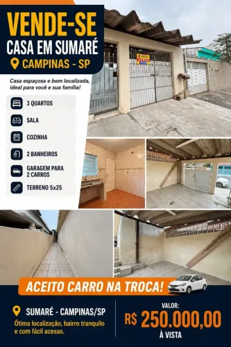 Imóvel para venda tem 125 metros quadrados com 3 quartos em Centro - Sumaré - SP