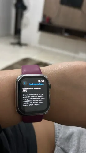 Vendo relógio smartwatch série 7 com 80% bateria em perfeito estado