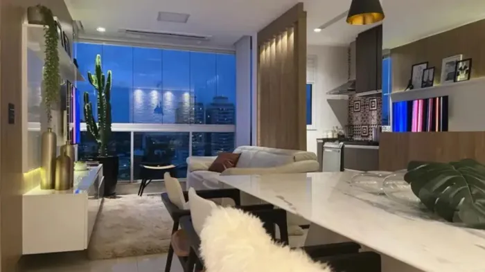 Apartamento para aluguel possui 65 metros quadrados com 2 quartos