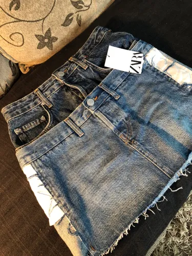 Saia Jeans Zara Cos Duplo - Tamanho P - NOVA