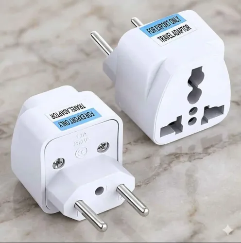 Kit 2 Adaptadores de tomada universal 10A - 250v