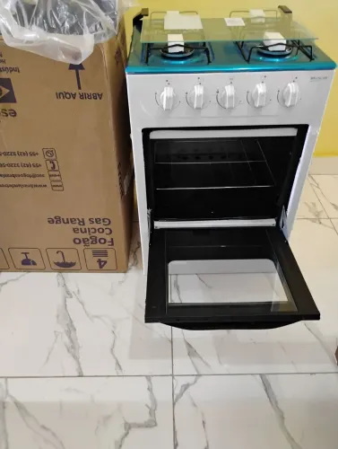 Fogão 4 bocas mesa inox novo 490,00