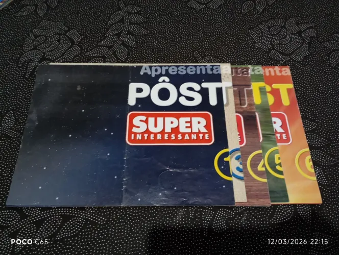 Pôsteres coleção revista recreio super interessante. 5 de 6.