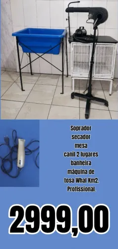 Equipamentos para banho e tosa