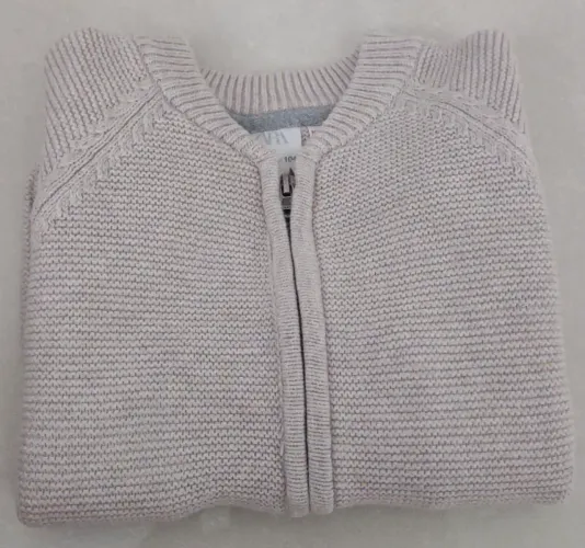 Casaco de tricô bege zara kids menino 
