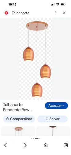 Luminária nova 100,00